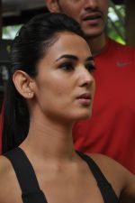 Sonal Chauhan promotes 3G at her personal gym in Mumbai on 4th March 2013 (21).JPG